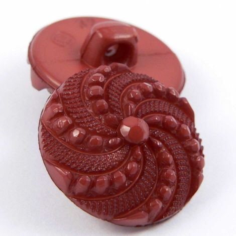 20mm Rust Elegant Domed Shank Sewing Button