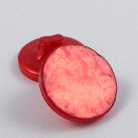 15mm Pearl Mottled Red Flat Shank Sewing Button