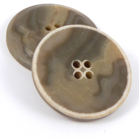 20mm Taupe Marble Urea 4 hole Suit Button