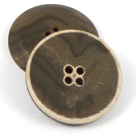 20mm Brown Marble Urea 4 hole Suit Button