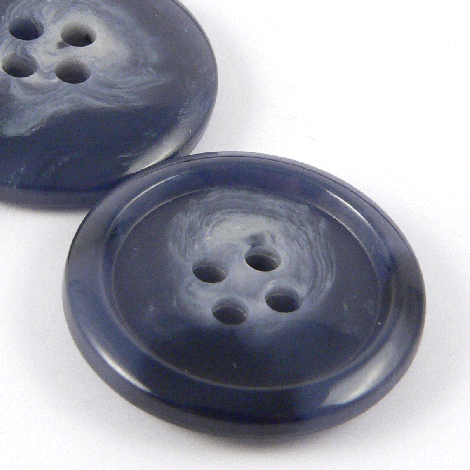 23mm Blue Horn Effect 30% Biomass & Urea 4 Hole Suit Button