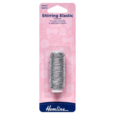 Silver Shirring Elastic 