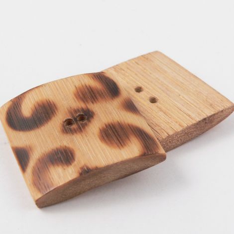 29mm Swirly Bamboo Handcrafted 2 Hole Button