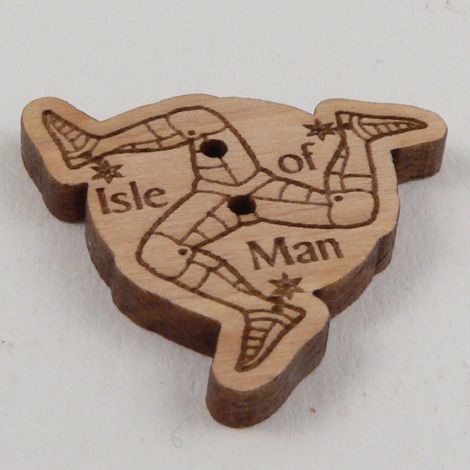 25mm IOM 3 Legs Wood 2 Hole Button