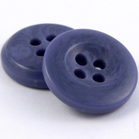 15mm Blue marble 4 Hole Sewing Button